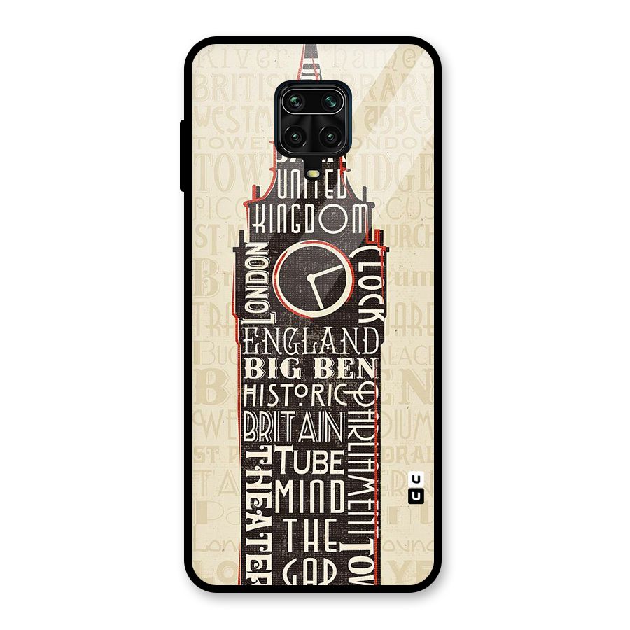 Cap City Design Glass Back Case for Redmi Note 10 Lite