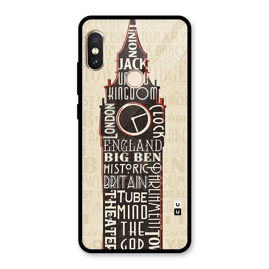 Cap City Design Glass Back Case for Redmi Note 5 Pro