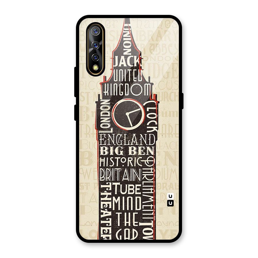 Cap City Design Glass Back Case for Vivo S1