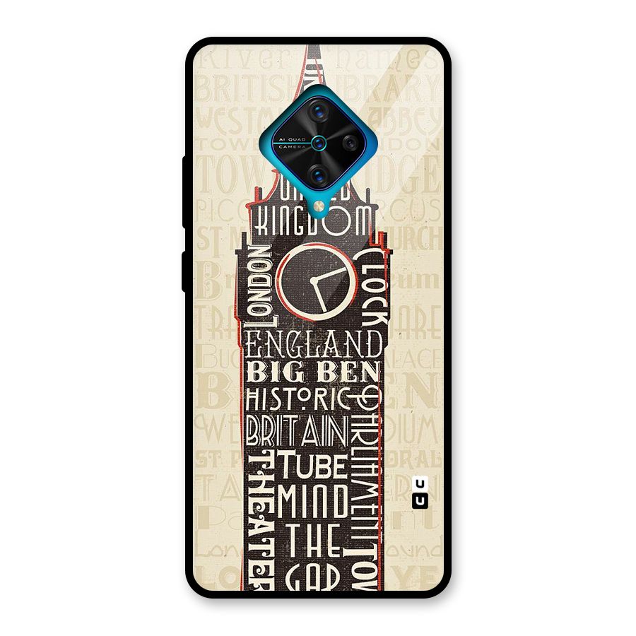 Cap City Design Glass Back Case for Vivo S1 Pro