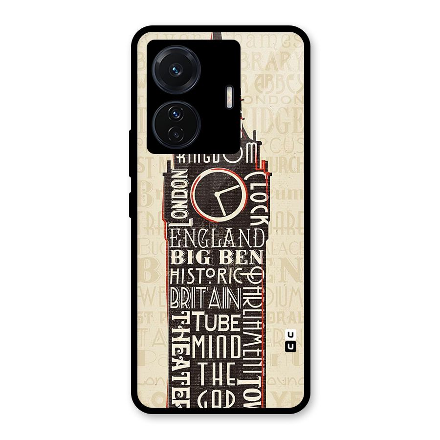 Cap City Design Glass Back Case for Vivo T1 Pro