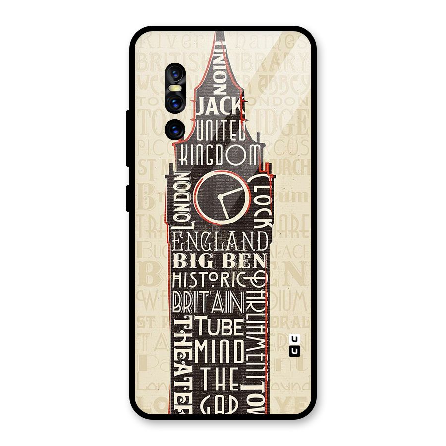 Cap City Design Glass Back Case for Vivo V15 Pro