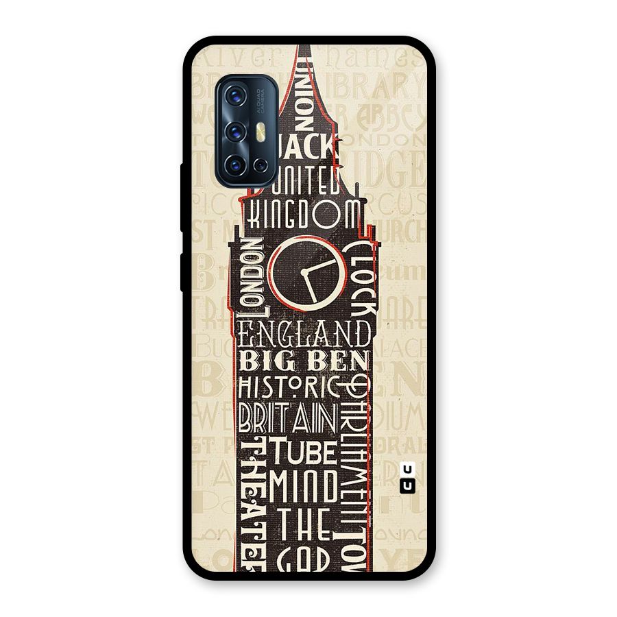 Cap City Design Glass Back Case for Vivo V17
