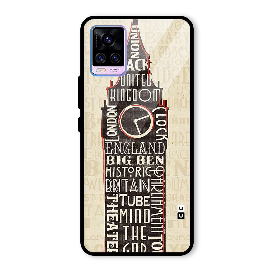 Cap City Design Glass Back Case for Vivo V20 Pro