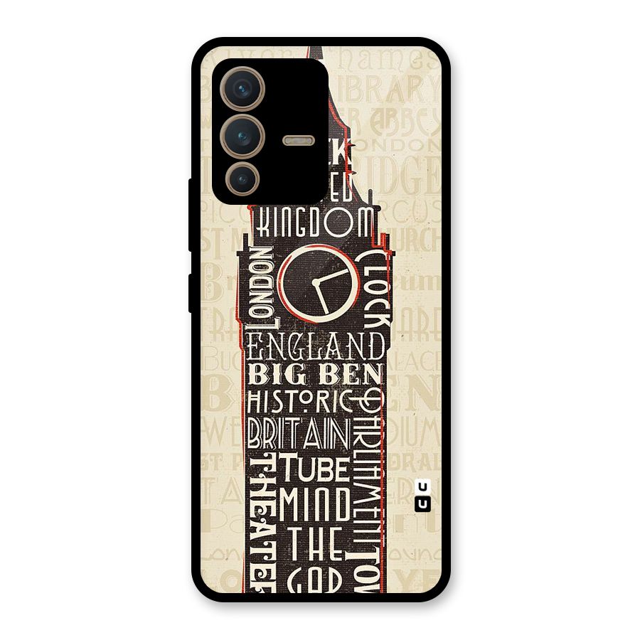 Cap City Design Glass Back Case for Vivo V23 5G