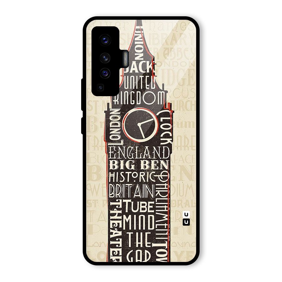 Cap City Design Glass Back Case for Vivo X50