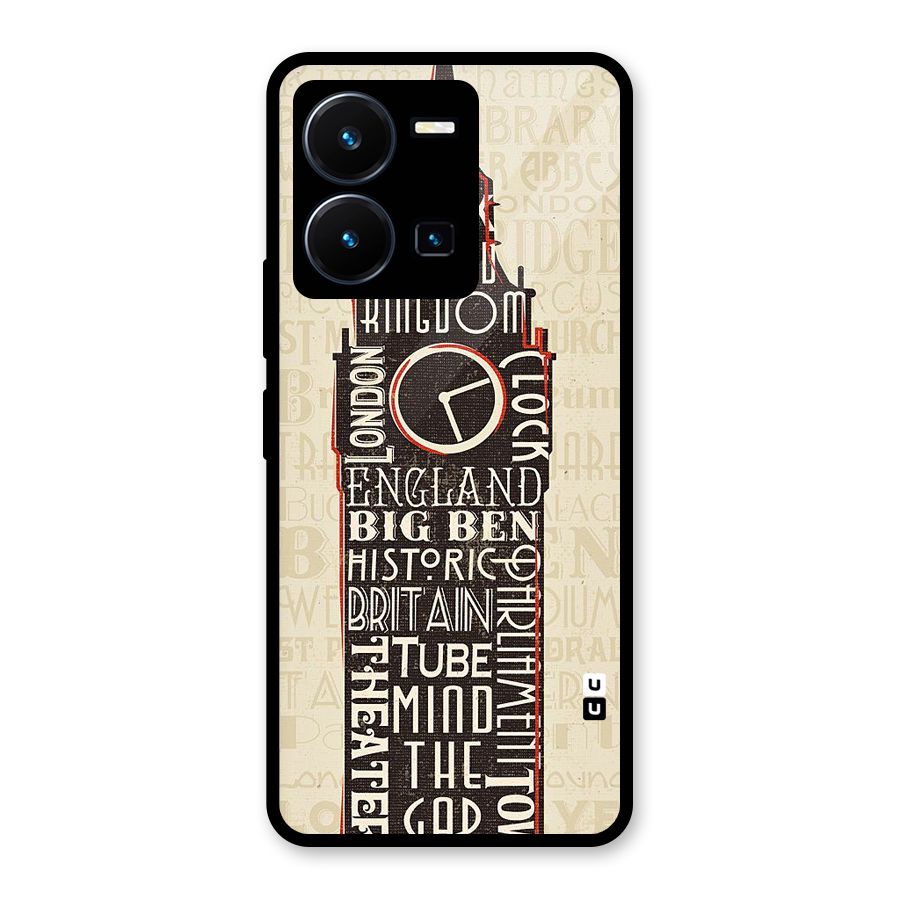 Cap City Design Glass Back Case for Vivo Y35