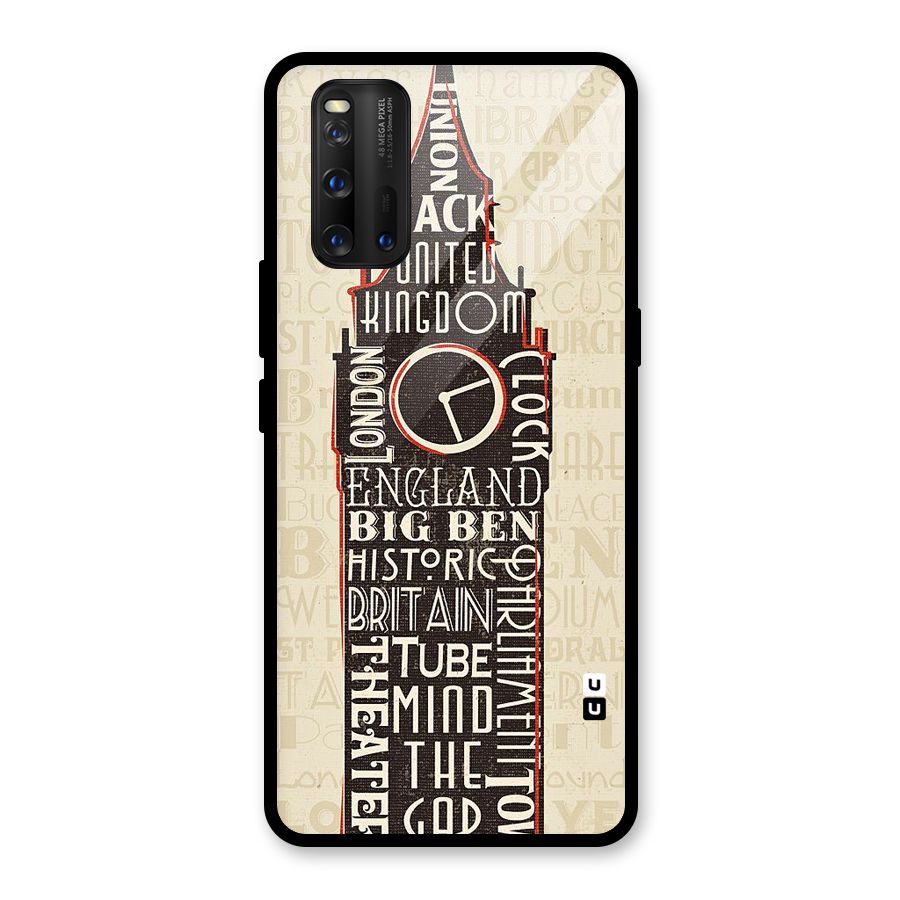Cap City Design Glass Back Case for Vivo iQOO 3