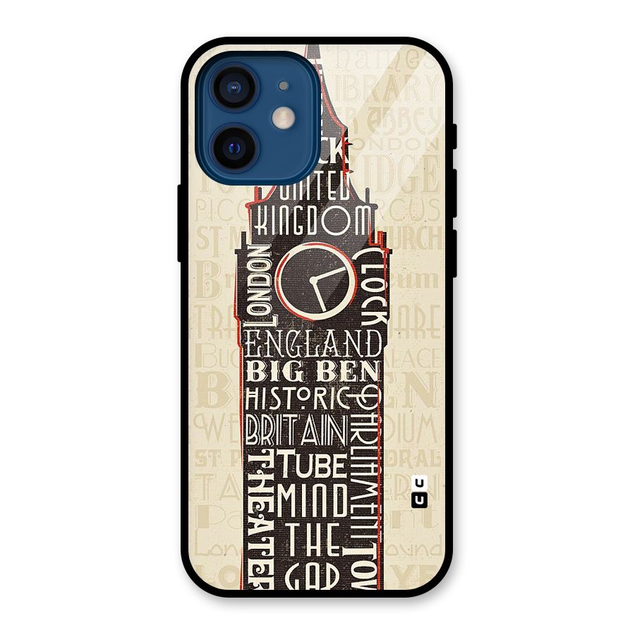 Cap City Design Glass Back Case for iPhone 12 Mini