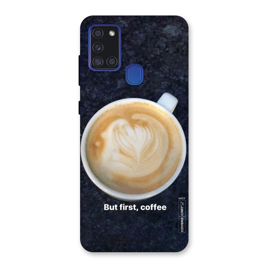 Cappuccino Coffee Back Case for Galaxy A21s