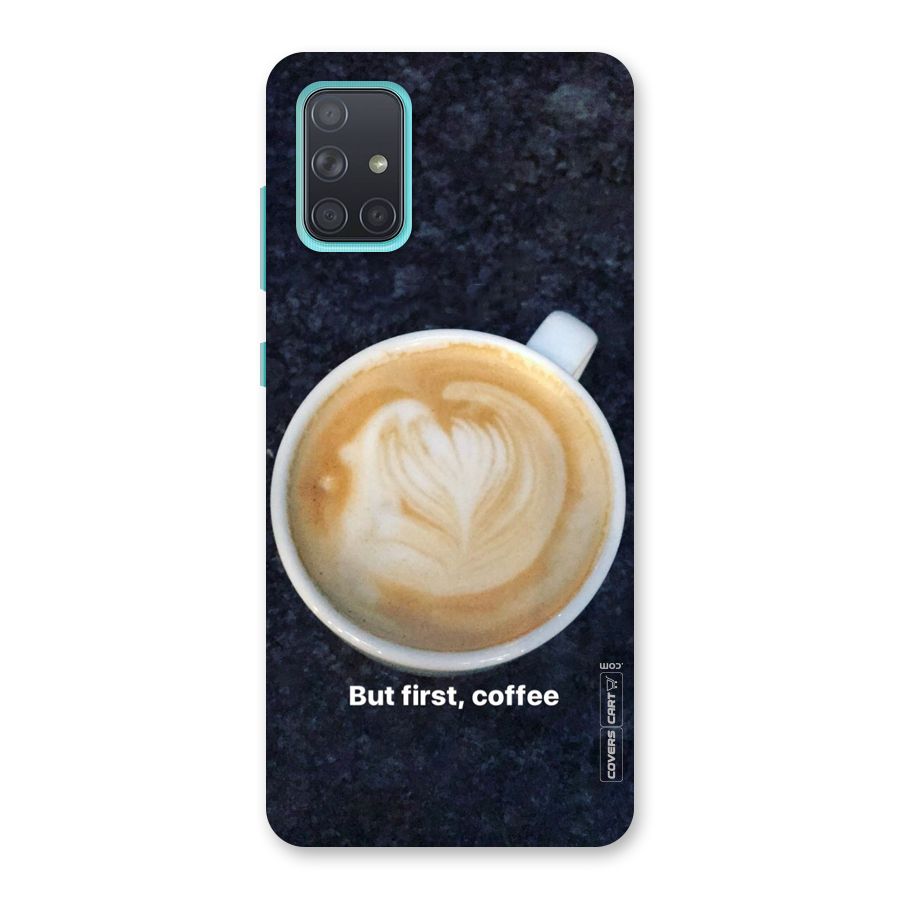 Cappuccino Coffee Back Case for Galaxy A71