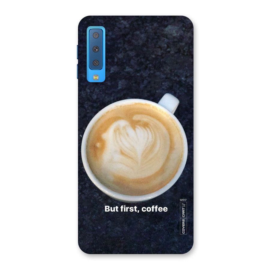 Cappuccino Coffee Back Case for Galaxy A7 (2018)