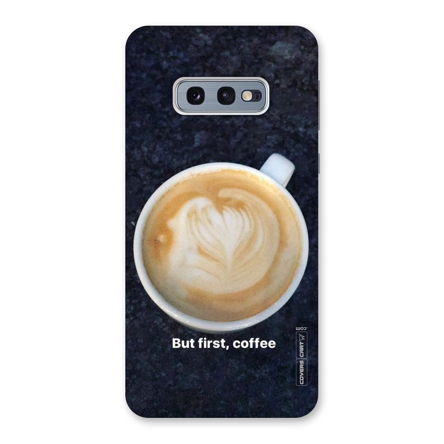 Cappuccino Coffee Back Case for Galaxy S10e