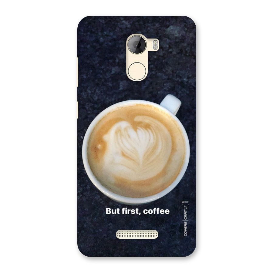 Cappuccino Coffee Back Case for Gionee A1 LIte