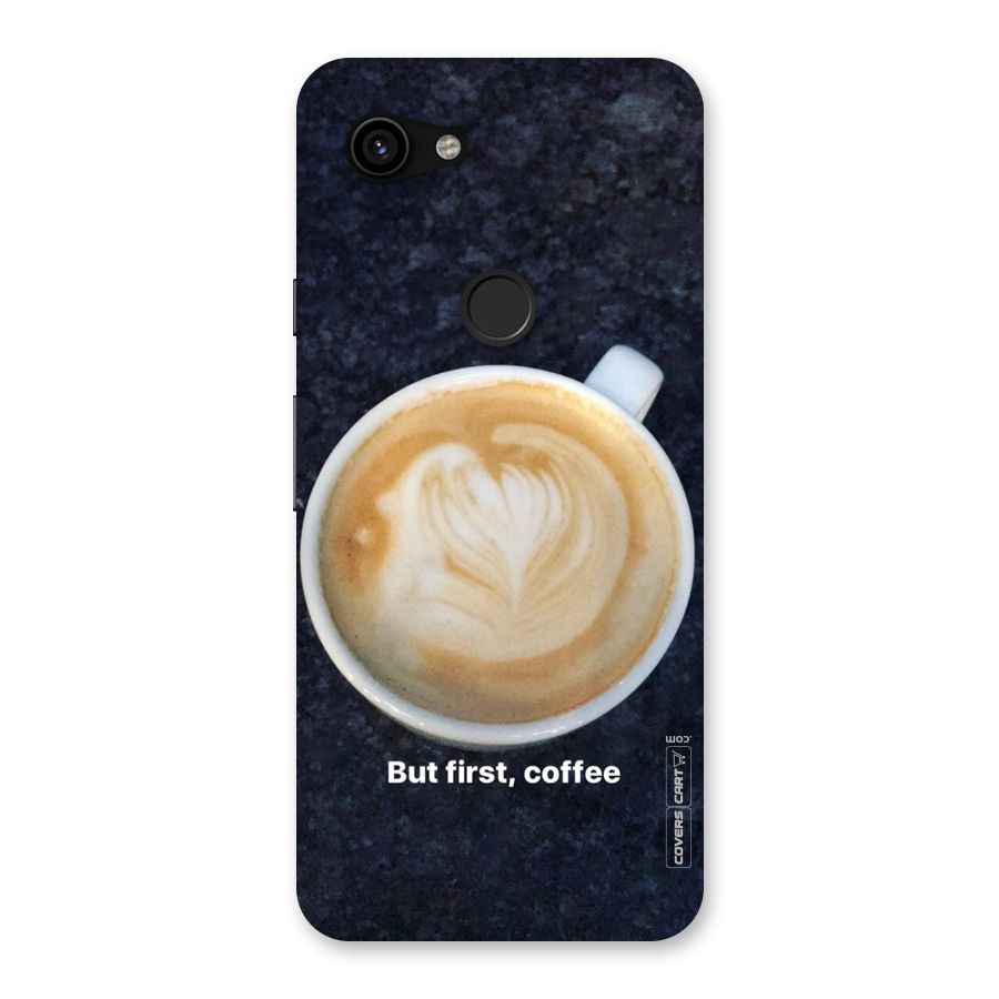 Cappuccino Coffee Back Case for Google Pixel 3a