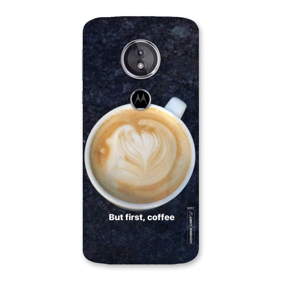 Cappuccino Coffee Back Case for Moto E5