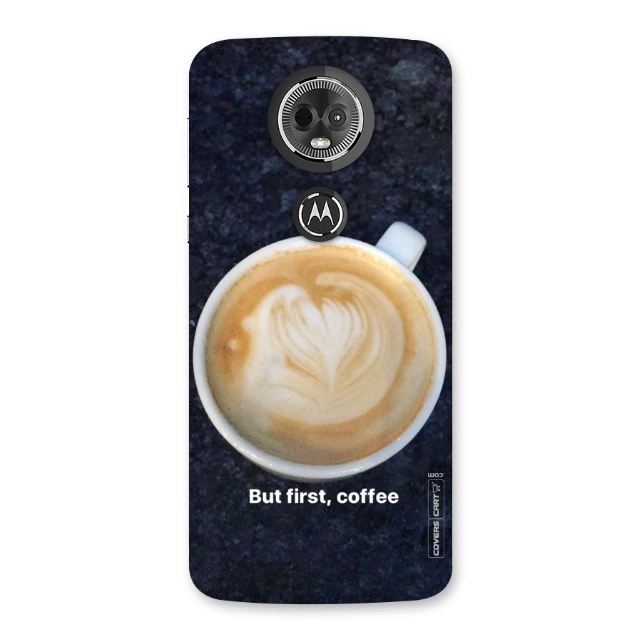 Cappuccino Coffee Back Case for Moto E5 Plus