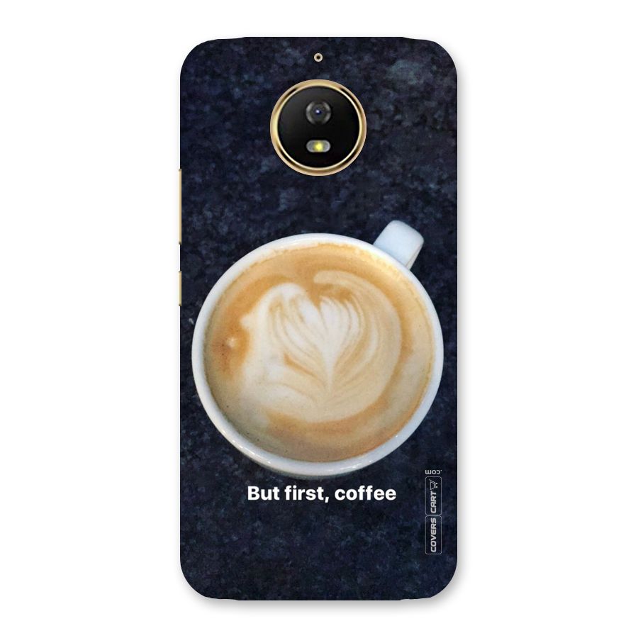 Cappuccino Coffee Back Case for Moto G5s