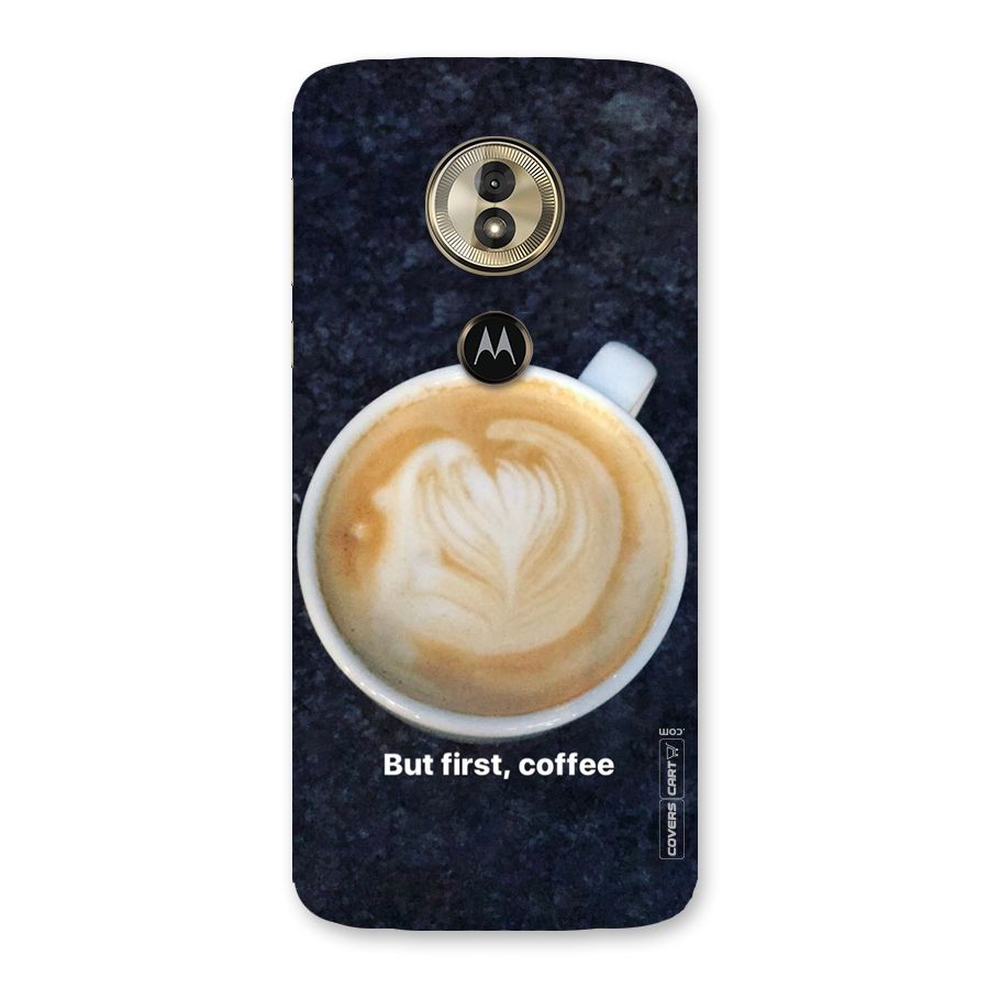Cappuccino Coffee Back Case for Moto G6 Play