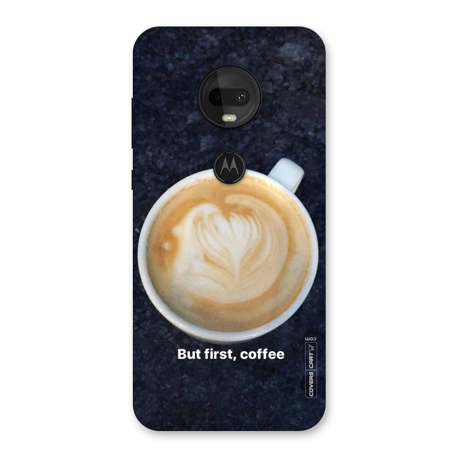 Cappuccino Coffee Back Case for Moto G7