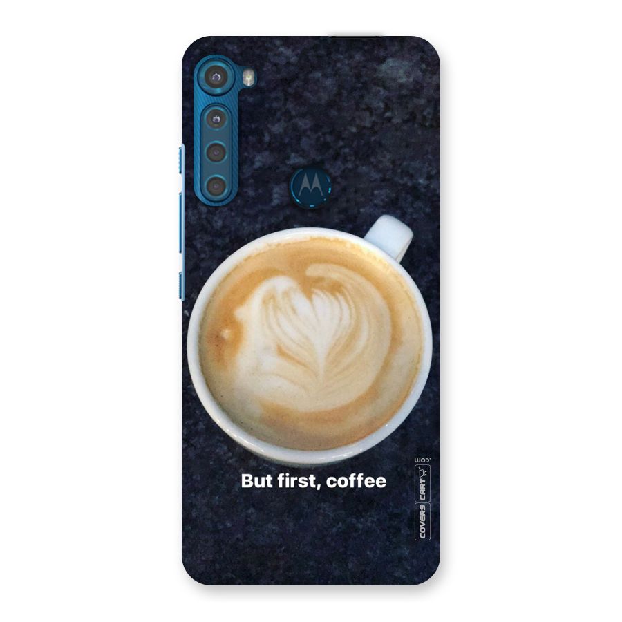 Cappuccino Coffee Back Case for Motorola One Fusion Plus