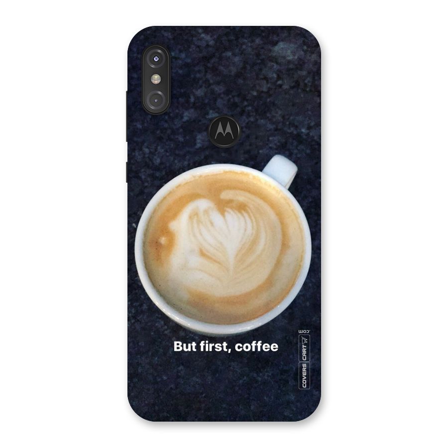 Cappuccino Coffee Back Case for Motorola One Power