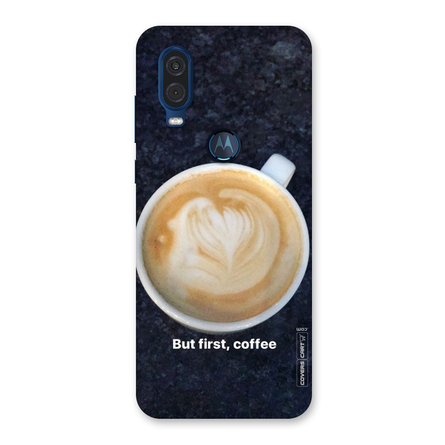 Cappuccino Coffee Back Case for Motorola One Vision