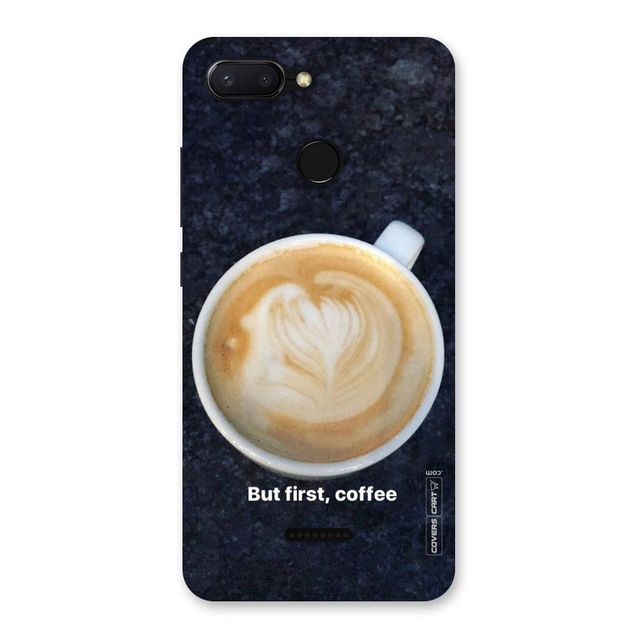 Cappuccino Coffee Back Case for Redmi 6