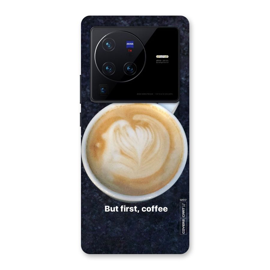 Cappuccino Coffee Back Case for Vivo X80 Pro