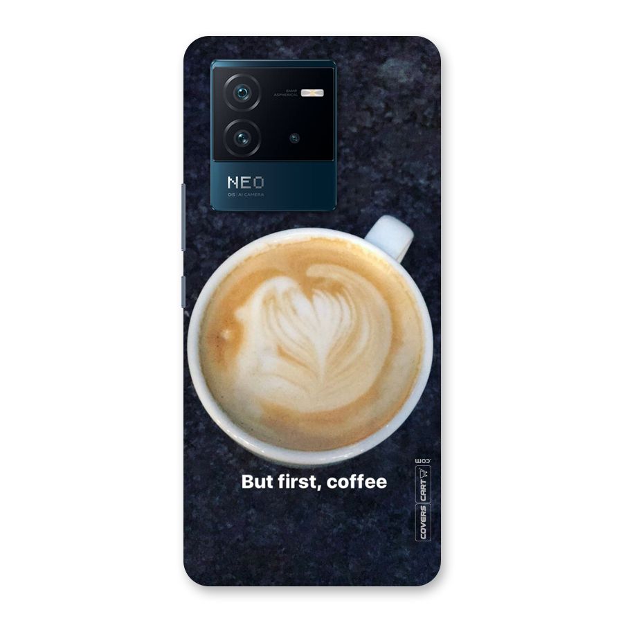 Cappuccino Coffee Back Case for Vivo iQOO Neo 6 5G
