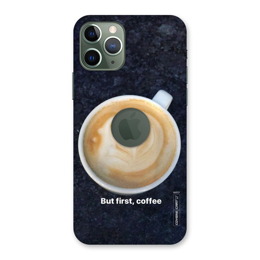 Cappuccino Coffee Back Case for iPhone 11 Pro Logo  Cut