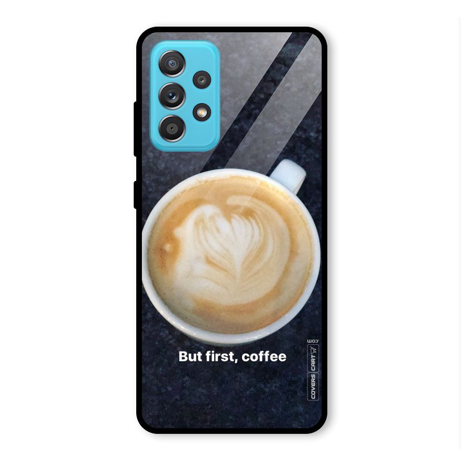 Cappuccino Coffee Glass Back Case for Galaxy A52