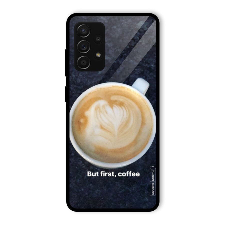 Cappuccino Coffee Glass Back Case for Galaxy A53 5G