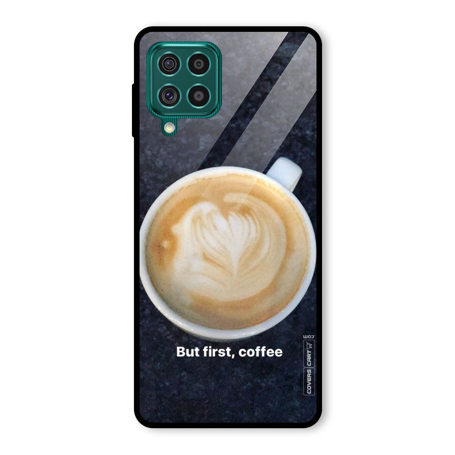 Cappuccino Coffee Glass Back Case for Galaxy F62