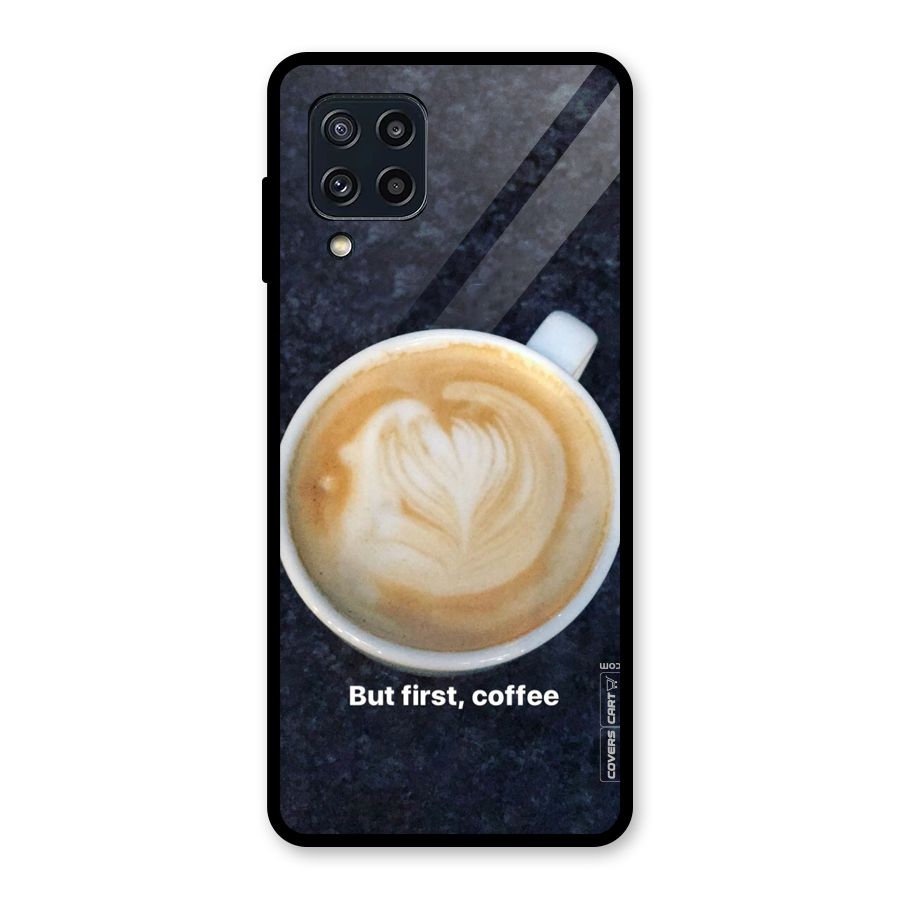 Cappuccino Coffee Glass Back Case for Galaxy M32