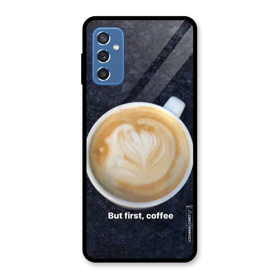 Cappuccino Coffee Glass Back Case for Galaxy M52 5G