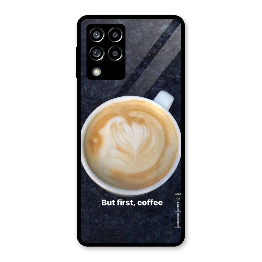 Cappuccino Coffee Glass Back Case for Galaxy M53 5G