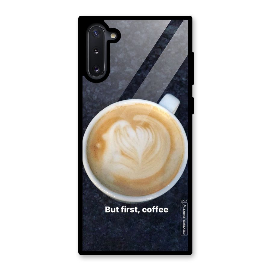 Cappuccino Coffee Glass Back Case for Galaxy Note 10