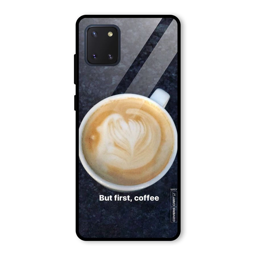 Cappuccino Coffee Glass Back Case for Galaxy Note 10 Lite