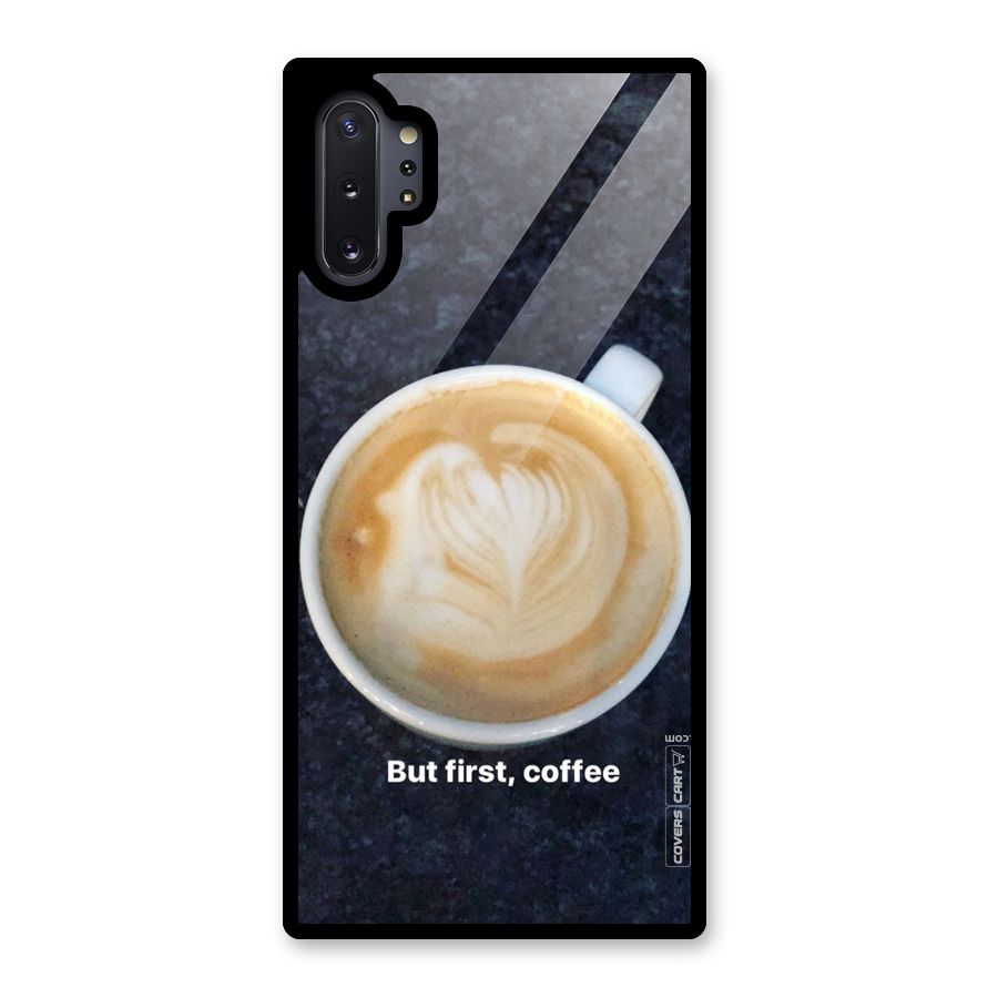 Cappuccino Coffee Glass Back Case for Galaxy Note 10 Plus