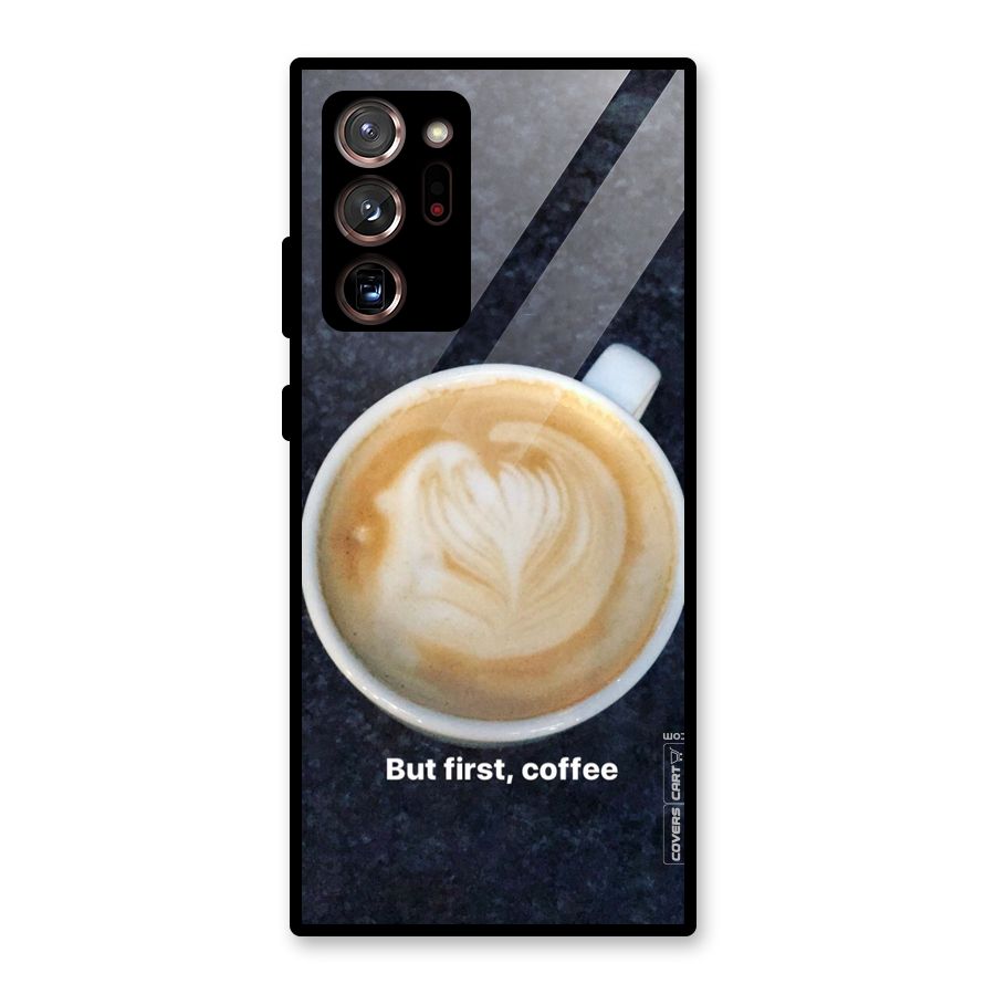 Cappuccino Coffee Glass Back Case for Galaxy Note 20 Ultra 5G