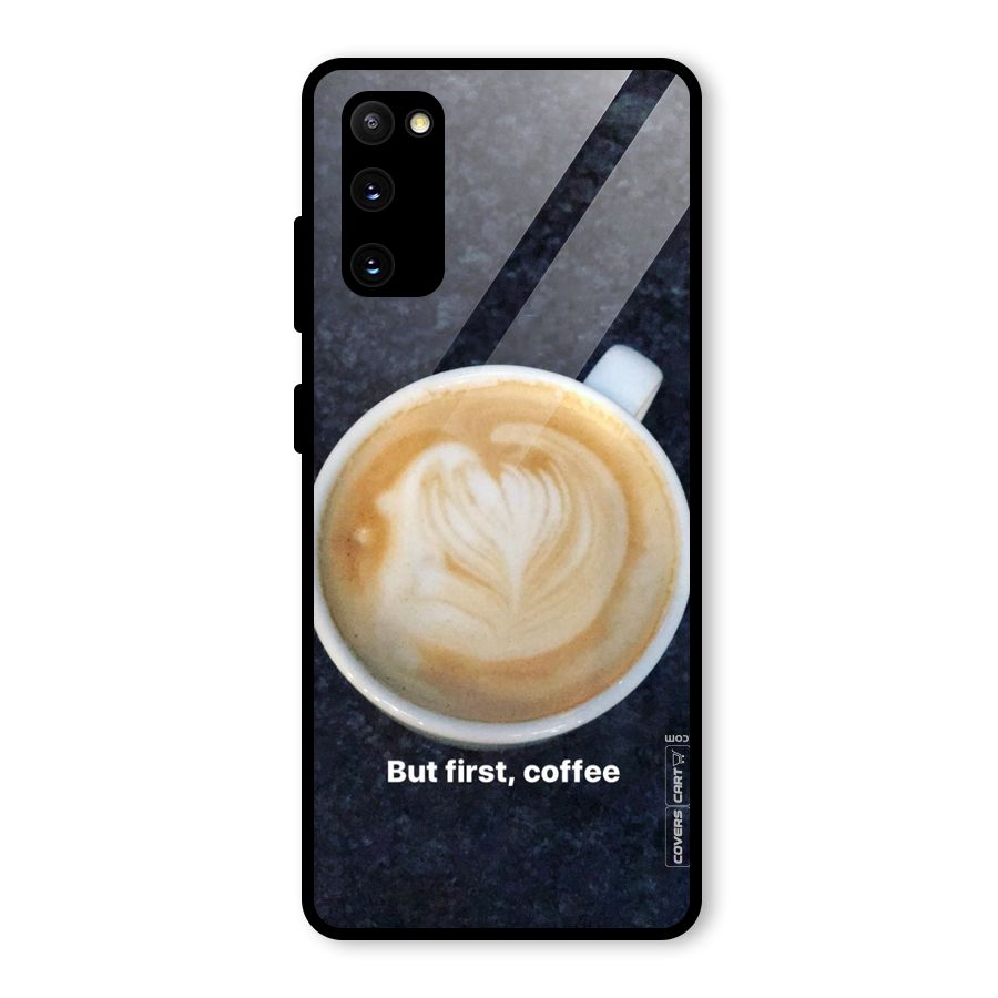 Cappuccino Coffee Glass Back Case for Galaxy S20 FE 5G