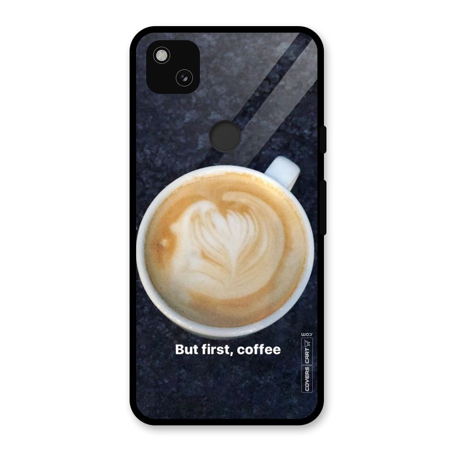 Cappuccino Coffee Glass Back Case for Google Pixel 4a