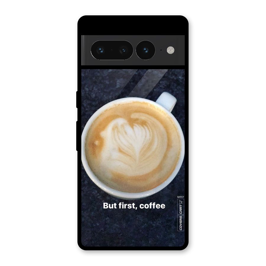 Cappuccino Coffee Glass Back Case for Google Pixel 7 Pro