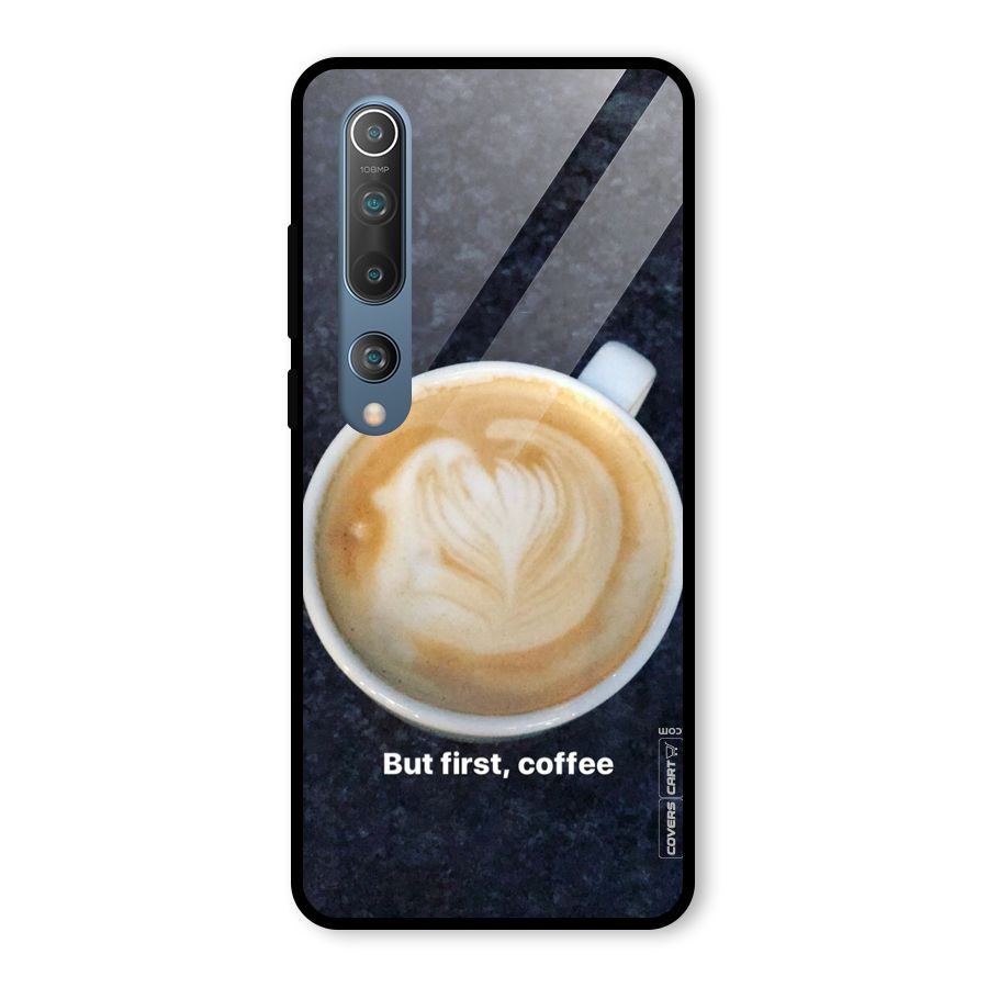 Cappuccino Coffee Glass Back Case for Mi 10