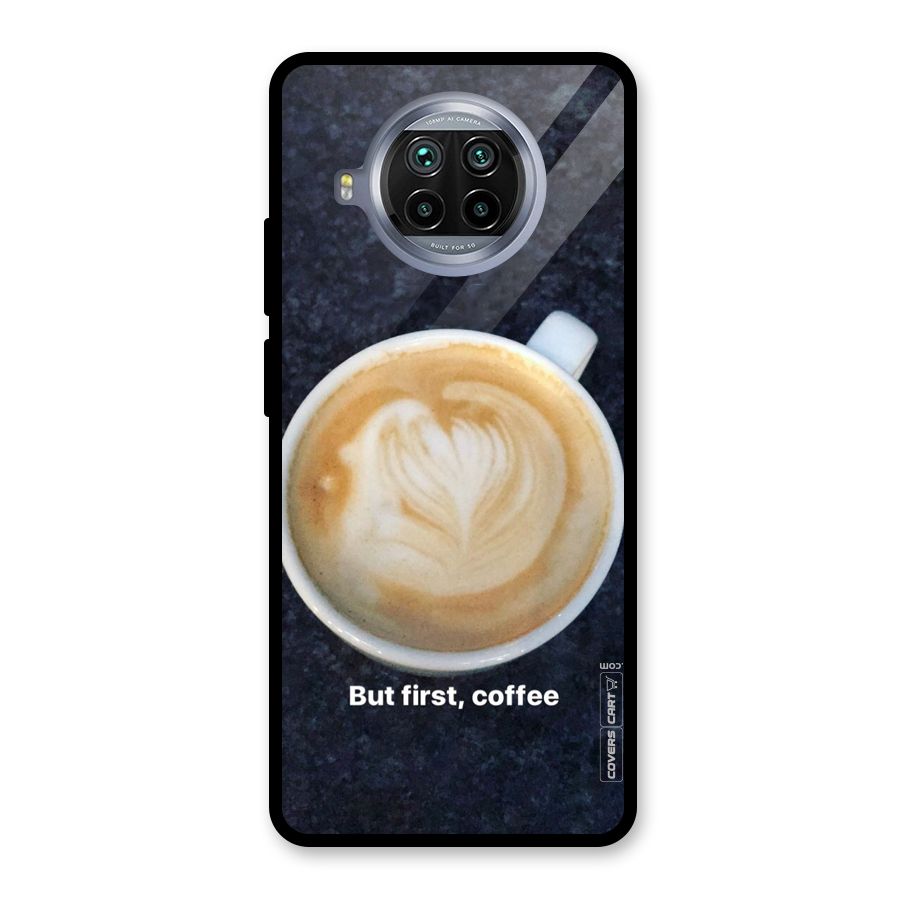 Cappuccino Coffee Glass Back Case for Mi 10i