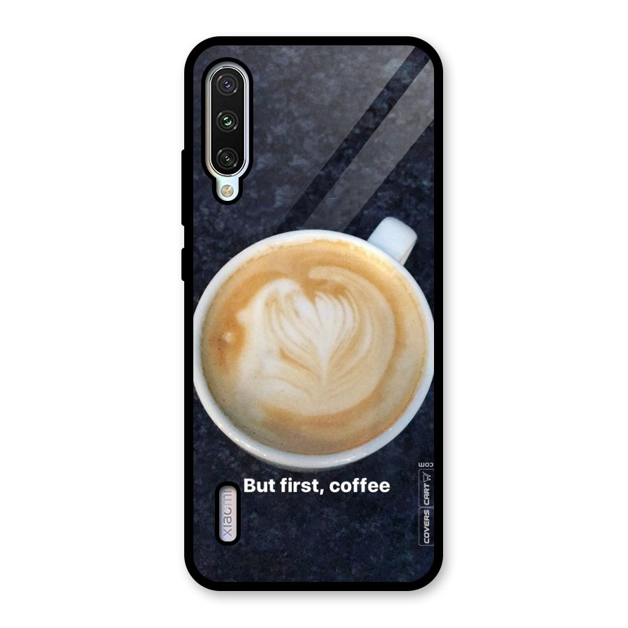 Cappuccino Coffee Glass Back Case for Mi A3