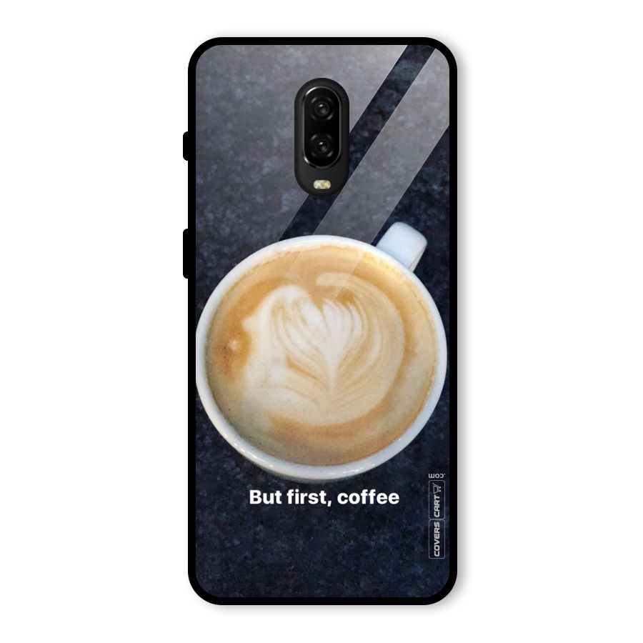 Cappuccino Coffee Glass Back Case for OnePlus 6T