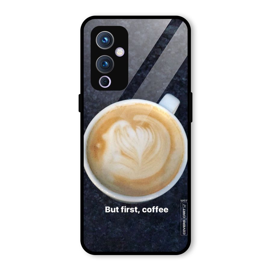 Cappuccino Coffee Glass Back Case for OnePlus 9