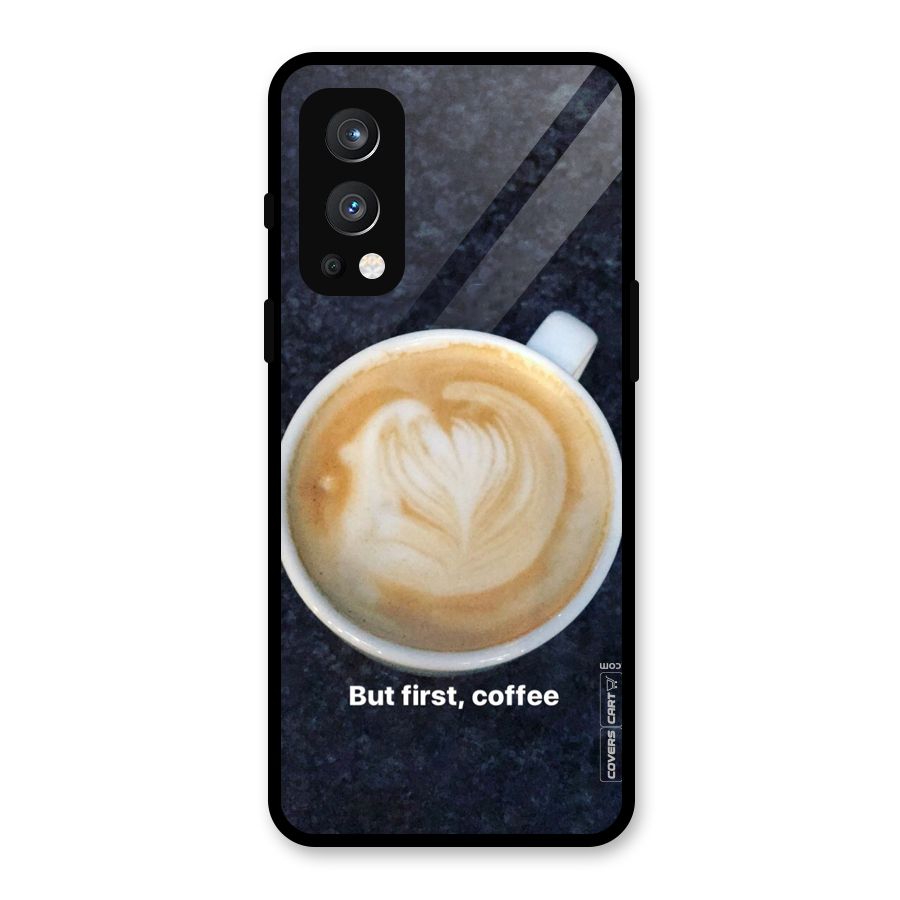 Cappuccino Coffee Glass Back Case for OnePlus Nord 2 5G